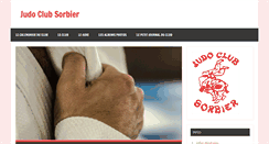 Desktop Screenshot of judoclubsorbier.fr