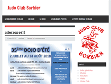 Tablet Screenshot of judoclubsorbier.fr